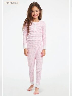 Roller Rabbit Lovely Monkey Pale Pink Pajamas